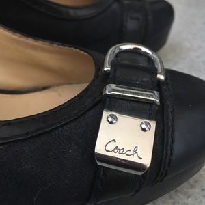 Coach size 9 black heels